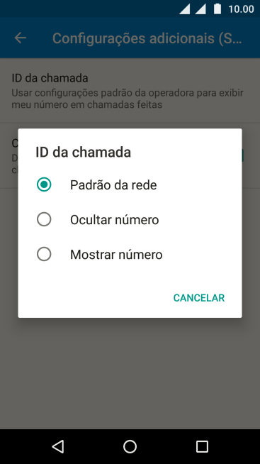 Pressione Mostrar número para ativar a identificação do seu número. Pressione Mostrar número para ativar a identificação do seu número.