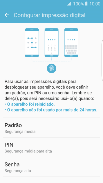 Pressione o código de bloqueio desejado, e siga as instruções da tela para criar um código extra. Pressione o código de bloqueio desejado, e siga as instruções da tela para criar um código extra.