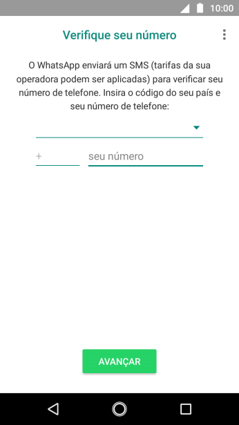 Pressione a lista suspensa. Pressione a lista suspensa.