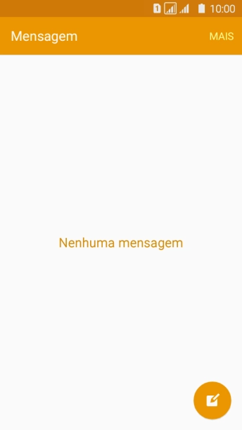 Pressione o ícone de nova mensagem. Pressione o ícone de nova mensagem.