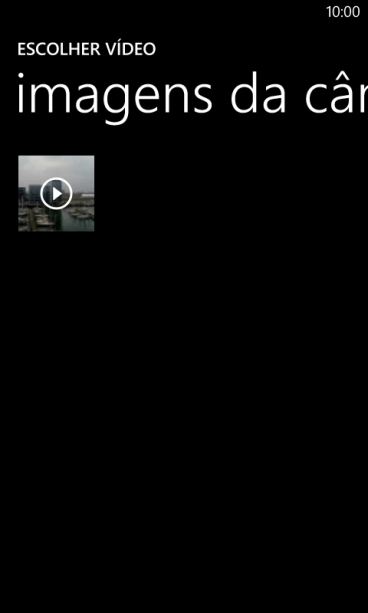 Pressione o vídeo desejado. Pressione o vídeo desejado.