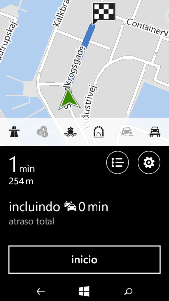 Pressione inicio, e siga as indicações da tela para navegar para o destino selecionado. Pressione inicio, e siga as indicações da tela para navegar para o destino selecionado.
