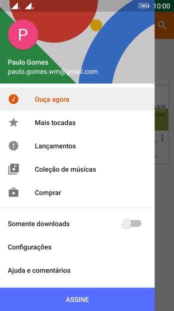 Pressione Coleção de músicas. Pressione Coleção de músicas.