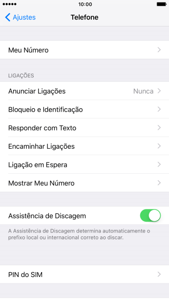 Pressione Anunciar Ligações. Pressione Anunciar Ligações.