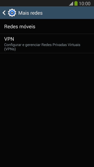Pressione Redes móveis. Pressione Redes móveis.