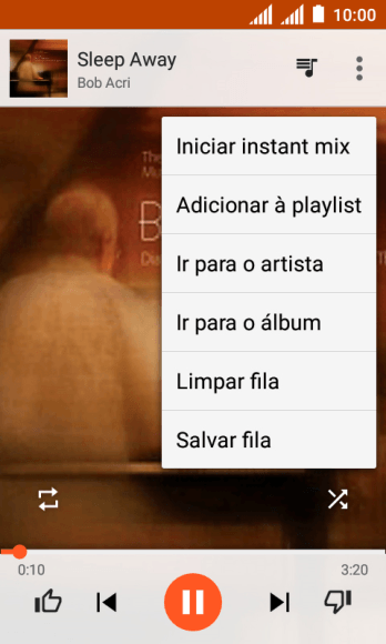 Pressione Adicionar à playlist. Pressione Adicionar à playlist.