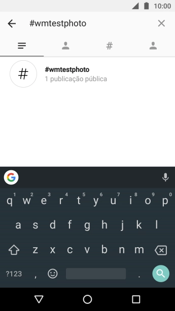Pressione o hashtag desejado. Pressione o hashtag desejado.