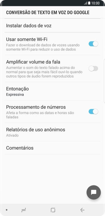 Pressione a tecla de voltar. Pressione a tecla de voltar.