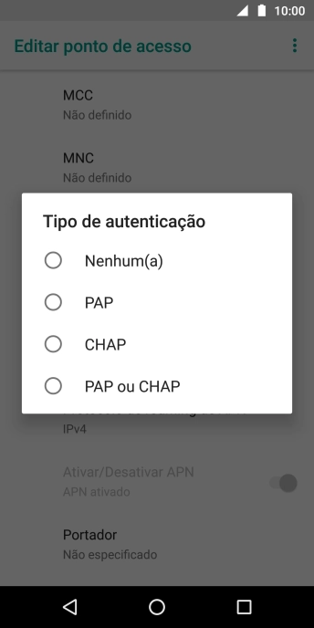 Pressione PAP ou CHAP. Pressione PAP ou CHAP.