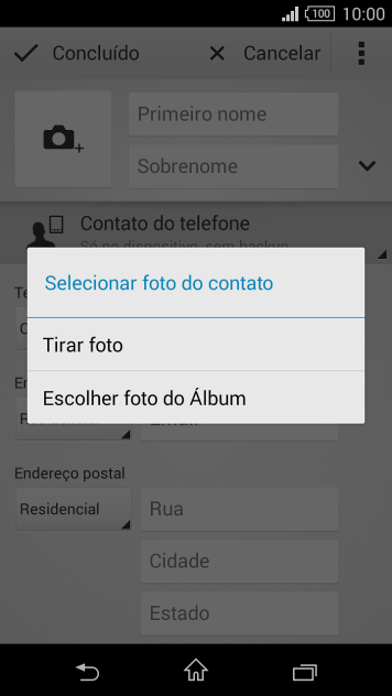 Pressione Escolher foto do Álbum. Pressione Escolher foto do Álbum.