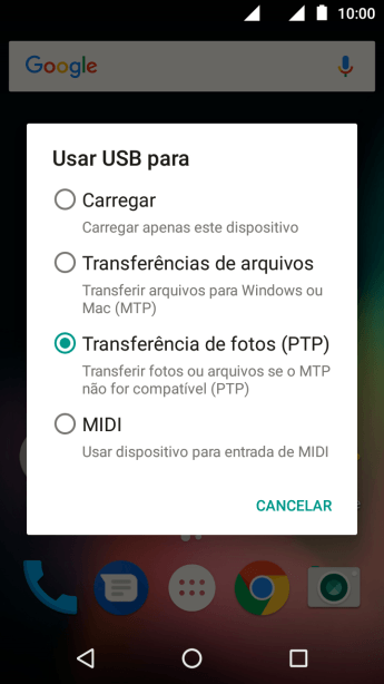 Pressione Transferências de arquivos. Pressione Transferências de arquivos.