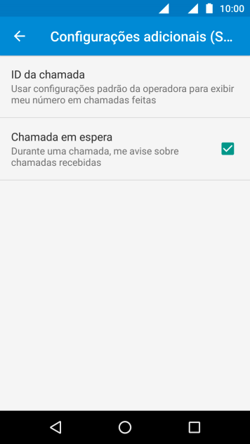 Pressione ID da chamada. Pressione ID da chamada.