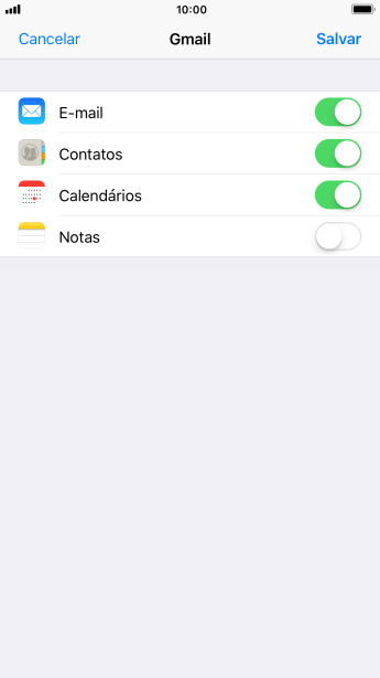 Se a tela mostrar essa imagem, sua conta foi reconhecida e configurada automaticamente. Siga as instruções da tela para inserir mais informações e finalizar a configuração. Se a tela mostrar essa imagem, sua conta foi reconhecida e configurada automaticamente. Siga as instruções da tela para inserir mais informações e finalizar a configuração.