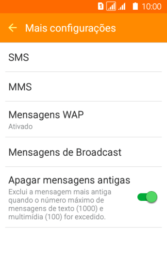 Pressione SMS. Pressione SMS.