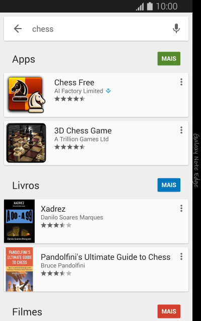 Pressione o app desejado. Pressione o app desejado.