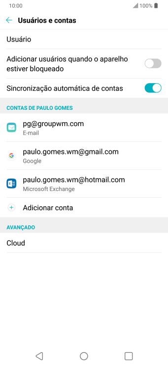 Pressione o indicador ao lado de Pressione o indicador ao lado de