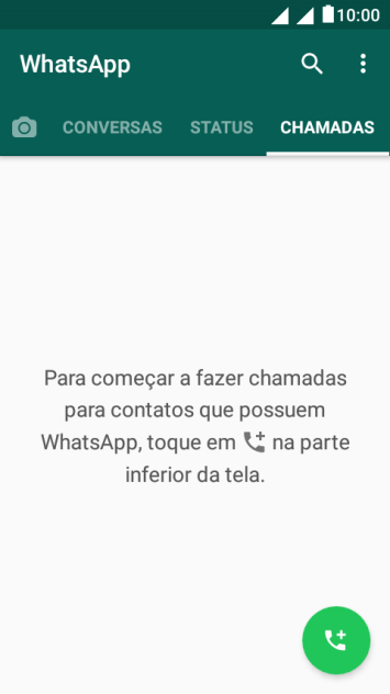 Pressione o ícone de chamada. Pressione o ícone de chamada.