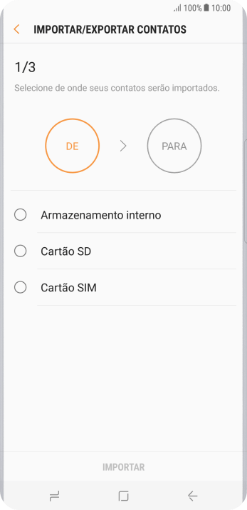 Pressione Cartão SIM. Pressione Cartão SIM.