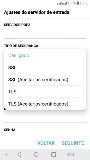 Pressione Desligado para desativar a função. Pressione Desligado para desativar a função.
