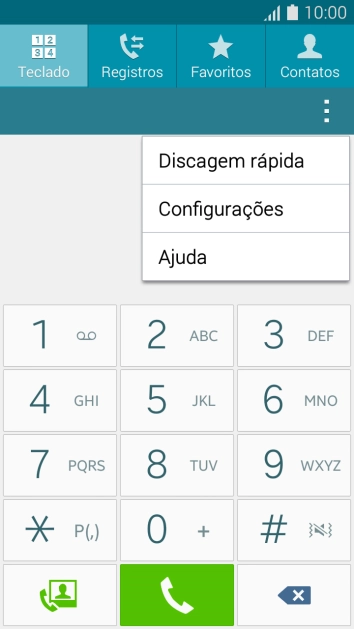 Pressione Configurações. Pressione Configurações.