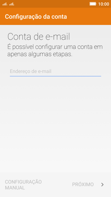 Pressione o campo de escrever, e digite o endereço de e-mail. Pressione o campo de escrever, e digite o endereço de e-mail.