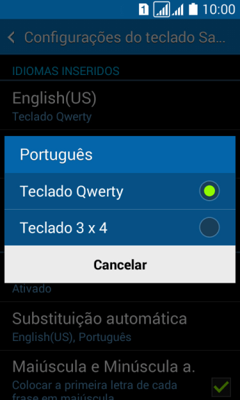 Pressione Teclado Qwerty. Pressione Teclado Qwerty.