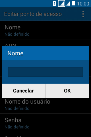 Digite TIM Internet e pressione OK. Digite TIM Internet e pressione OK.