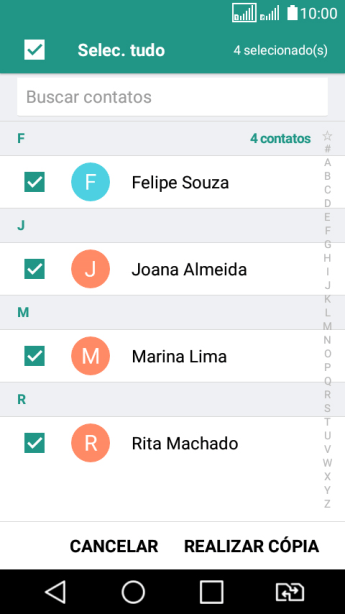 Pressione REALIZAR CÓPIA. Pressione REALIZAR CÓPIA.