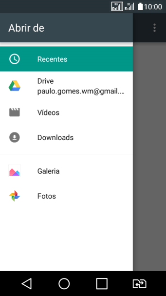 Pressione Vídeos, e navegue até a pasta desejada. Pressione Vídeos, e navegue até a pasta desejada.