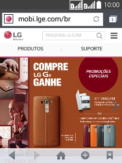 Pressione a barra de endereço. Pressione a barra de endereço.