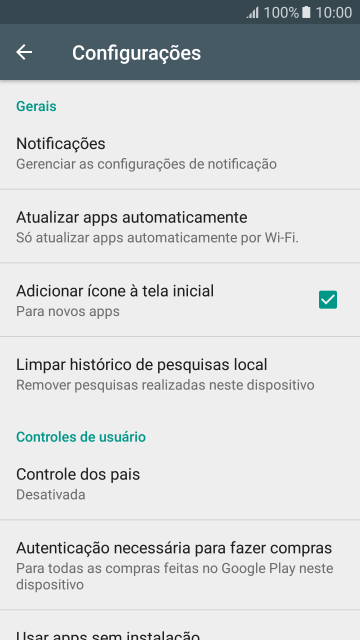 Pressione Atualizar apps automaticamente. Pressione Atualizar apps automaticamente.