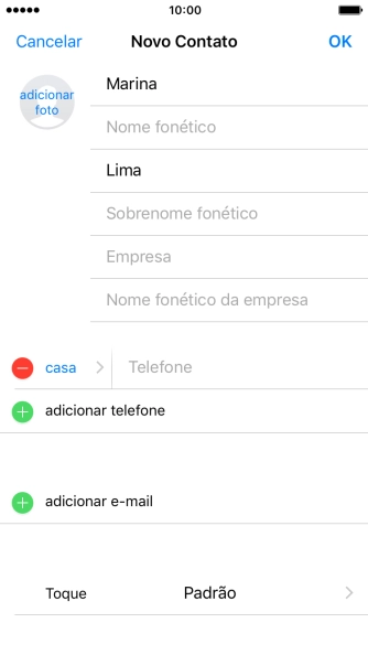 Pressione Telefone, e digite o número de telefone. Pressione Telefone, e digite o número de telefone.
