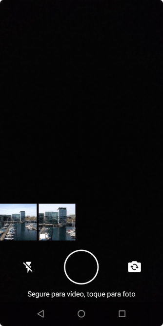 Pressione a foto ou o vídeo desejado. Pressione a foto ou o vídeo desejado.