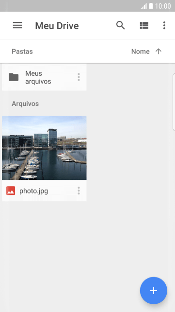 Deslize para a direita a partir do lado esquerdo da tela, e navegue até a pasta desejada. Deslize para a direita a partir do lado esquerdo da tela, e navegue até a pasta desejada.
