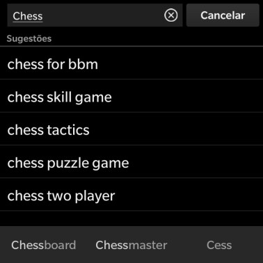 Insira o nome ou assunto do app desejado, e pressione a tecla enter. Insira o nome ou assunto do app desejado, e pressione a tecla enter.