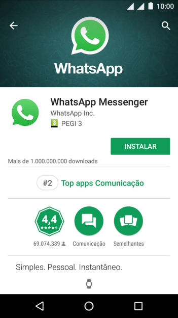 Pressione INSTALAR, e siga as indicações da tela para instalar o app. Pressione INSTALAR, e siga as indicações da tela para instalar o app.