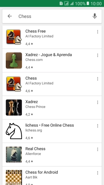 Pressione o app desejado. Pressione o app desejado.