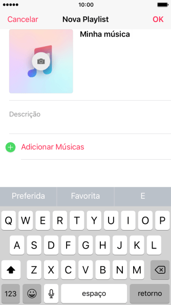 Pressione Adicionar Músicas. Pressione Adicionar Músicas.