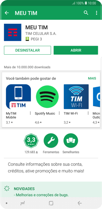 Pressione a tecla de início para finalizar e voltar à tela inicial. Pressione a tecla de início para finalizar e voltar à tela inicial.