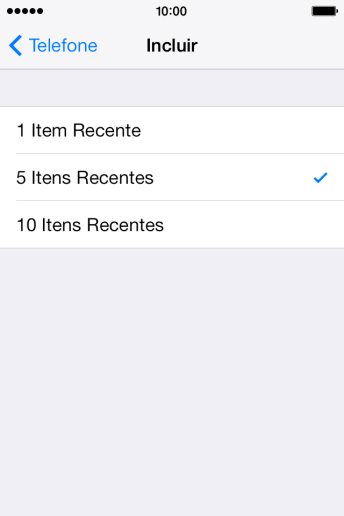 Pressione a configuração desejada. Pressione a configuração desejada.