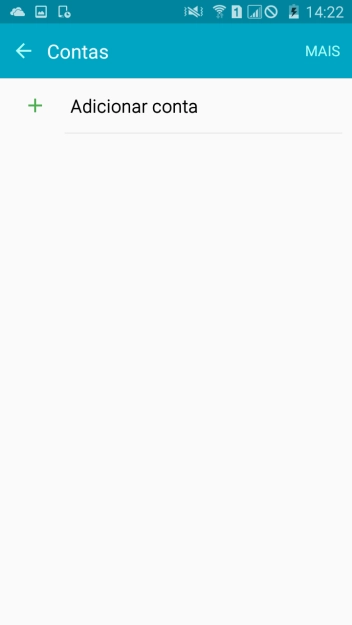 Pressione Adicionar conta. Pressione Adicionar conta.