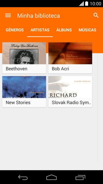 Pressione MÚSICAS. Pressione MÚSICAS.