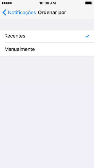 Pressione Recentes para selecionar notificações de acordo com o horário. Pressione Recentes para selecionar notificações de acordo com o horário.