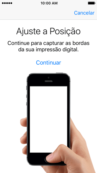Pressione Continuar. Se você selecionou um código de bloqueio anteriormente, deve inserir um código opcional duas vezes seguidas. Pressione Continuar. Se você selecionou um código de bloqueio anteriormente, deve inserir um código opcional duas vezes seguidas.