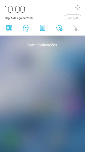 Pressione o ícone de configurações. Pressione o ícone de configurações.