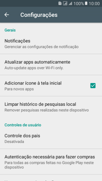Pressione Atualizar apps automaticamente. Pressione Atualizar apps automaticamente.