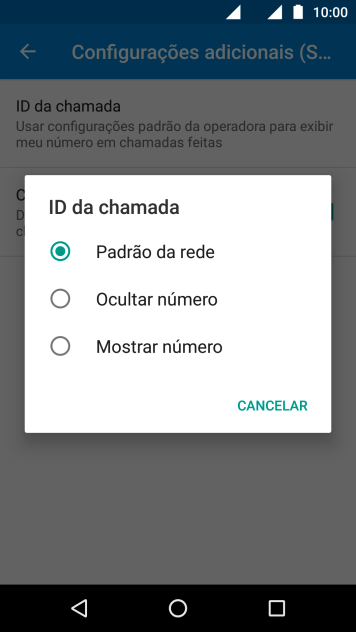 Pressione Mostrar número para ativar a identificação do seu número. Pressione Mostrar número para ativar a identificação do seu número.