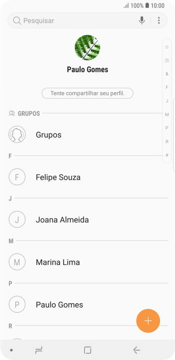 Pressione o ícone de menu. Pressione o ícone de menu.