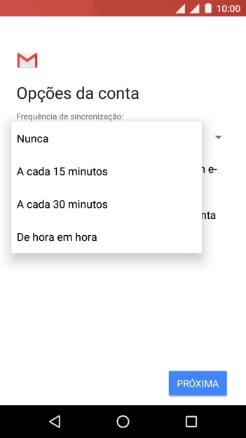 Pressione a configuração desejada. Pressione a configuração desejada.