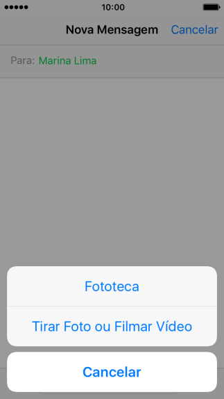 Pressione Fototeca, e navegue até a pasta desejada. Pressione Fototeca, e navegue até a pasta desejada.